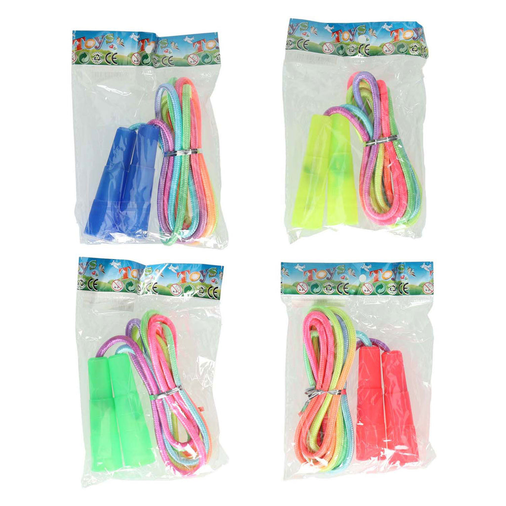 Springtouw met regenboogkoord