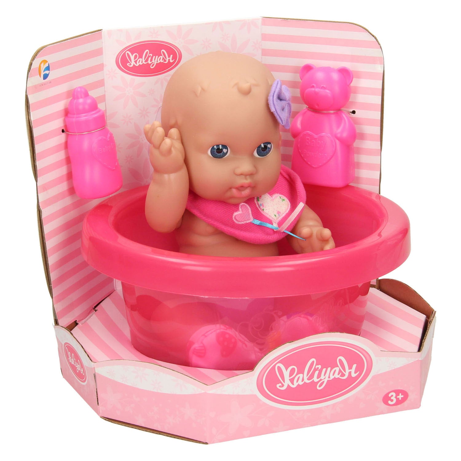Puppenset mit Badewanne