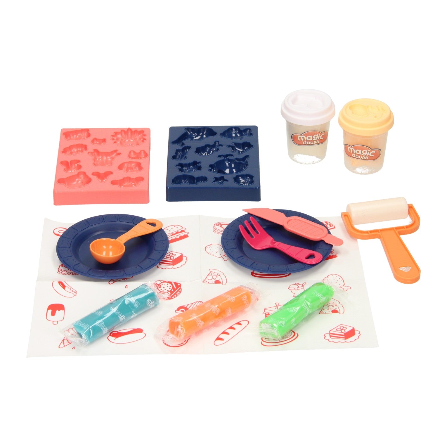 Lobbes Knete-Set Tierfreunde – 5 Farben Knete