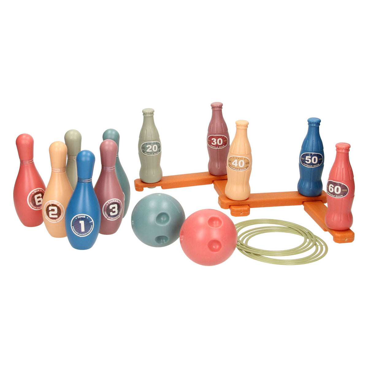 Ringwerpen bowlingspel 2in1