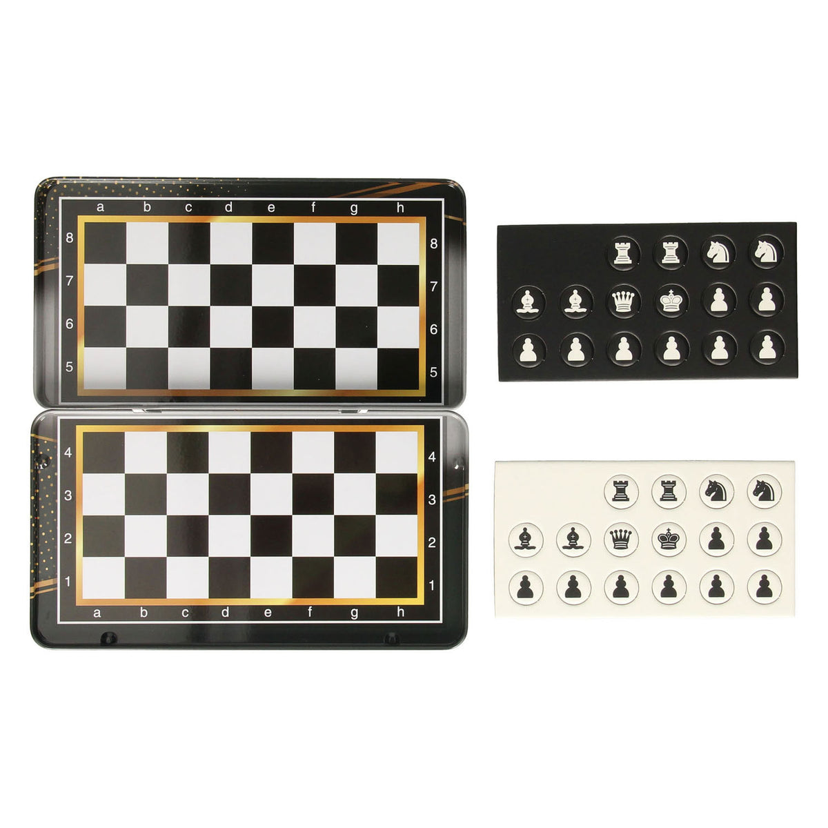 Schaakspel magnetisch in blik