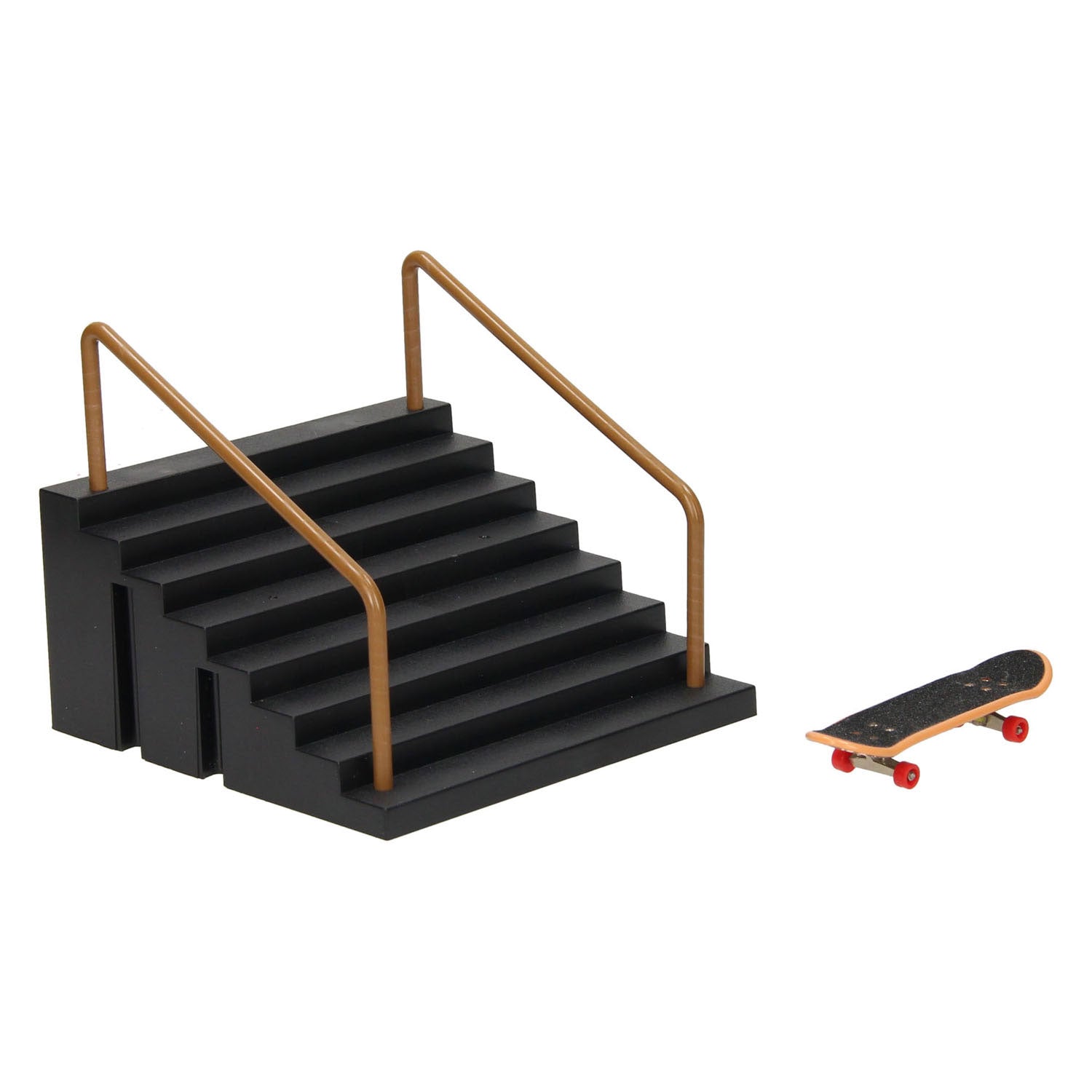 Vinger skateboard met stunttrap