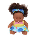 Babywelpe Locken mit Kleid, 22cm
