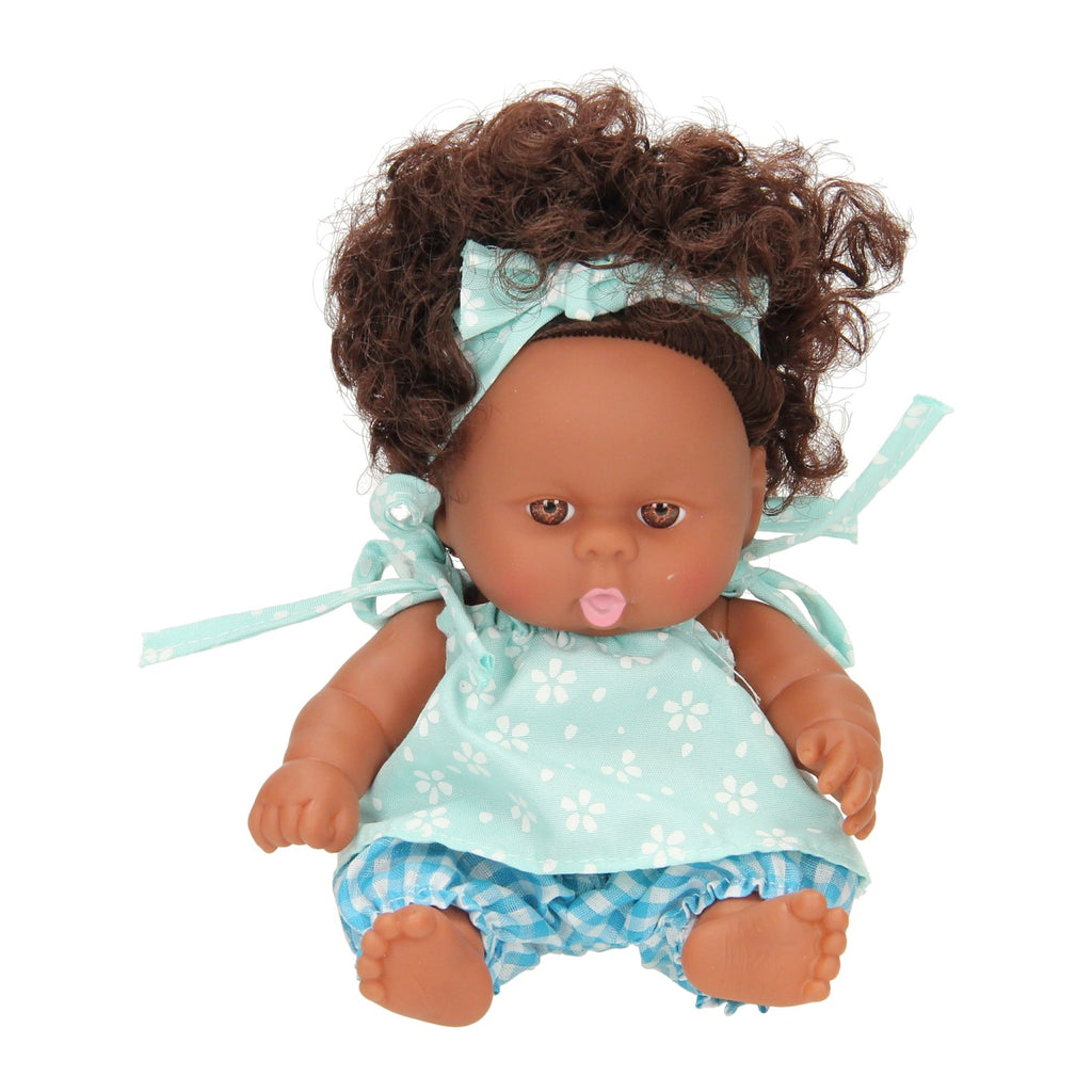 Babywelpe Locken mit Kleid, 22cm