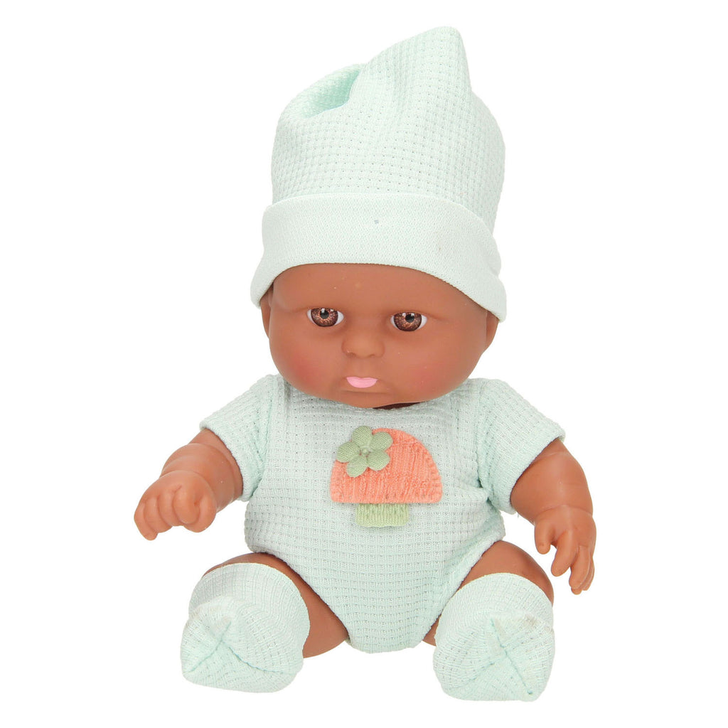 Lobbes Babypuppe mit Waffel-Outfit und Hut
