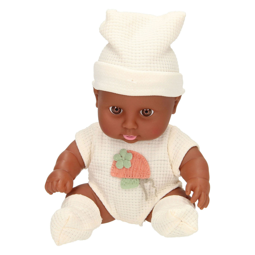 Lobbes Babypuppe mit Waffel-Outfit und Hut