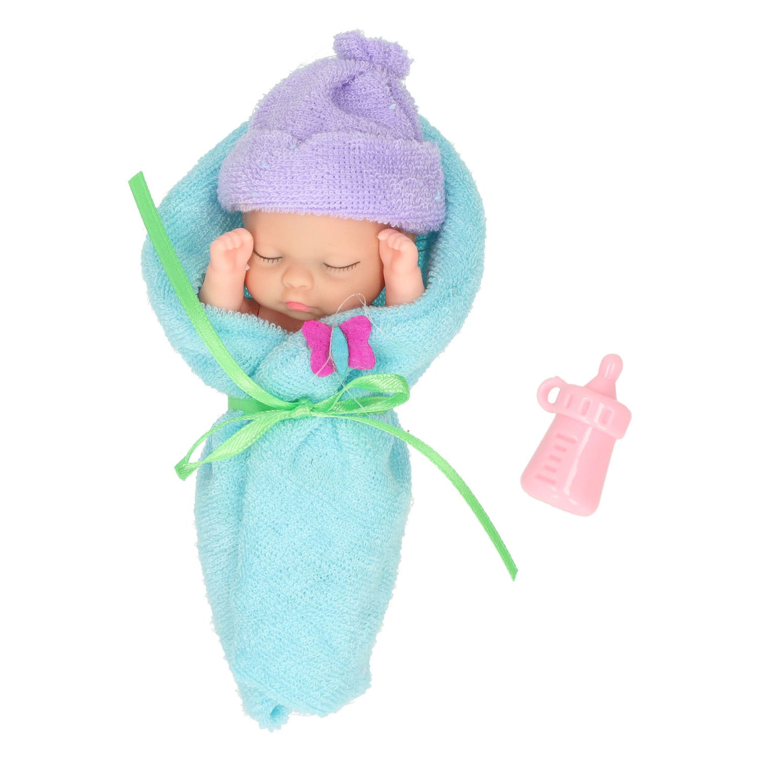 Mini popje in wikkeldoek