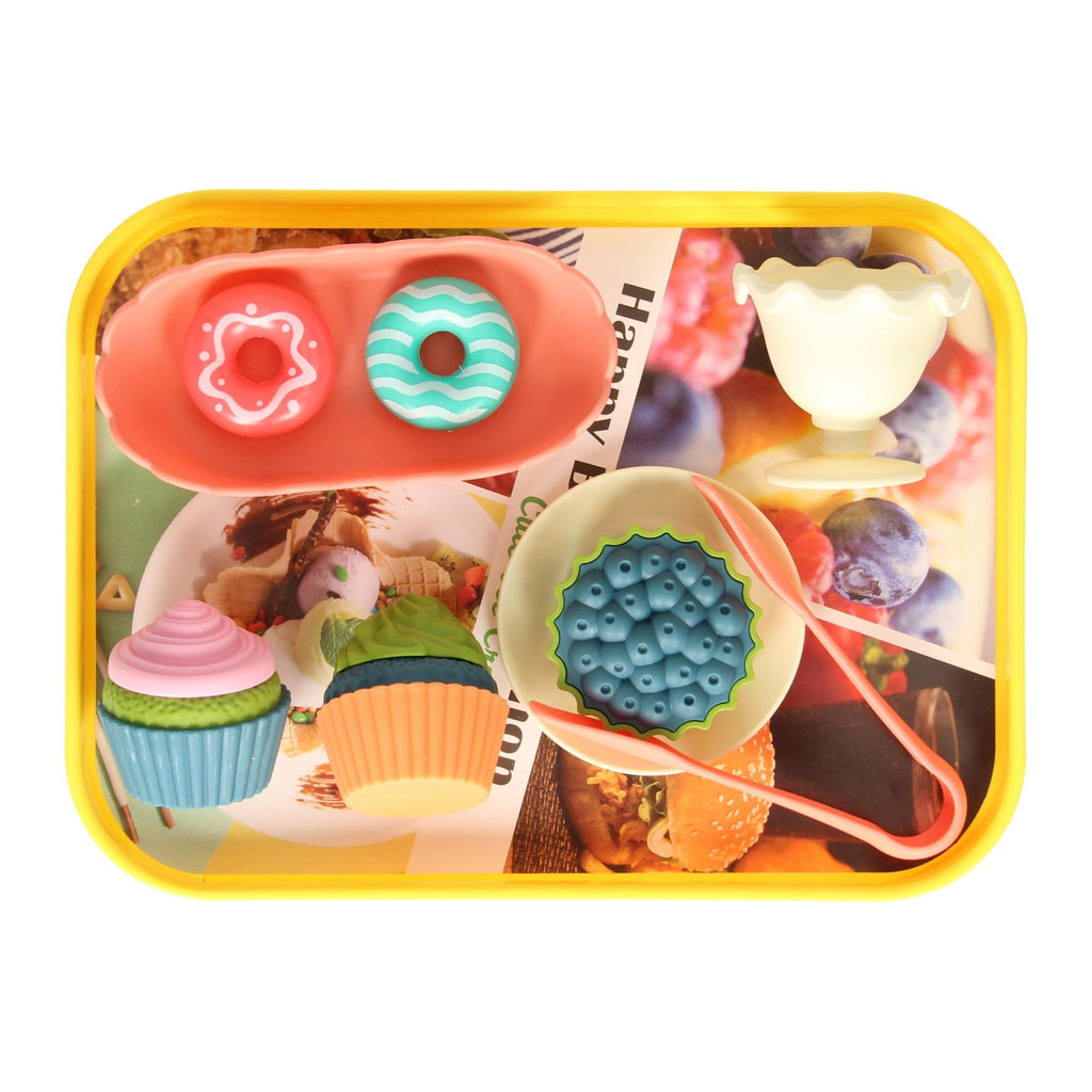 Tablett-Spielzeug-Kuchen, 14 Stück.