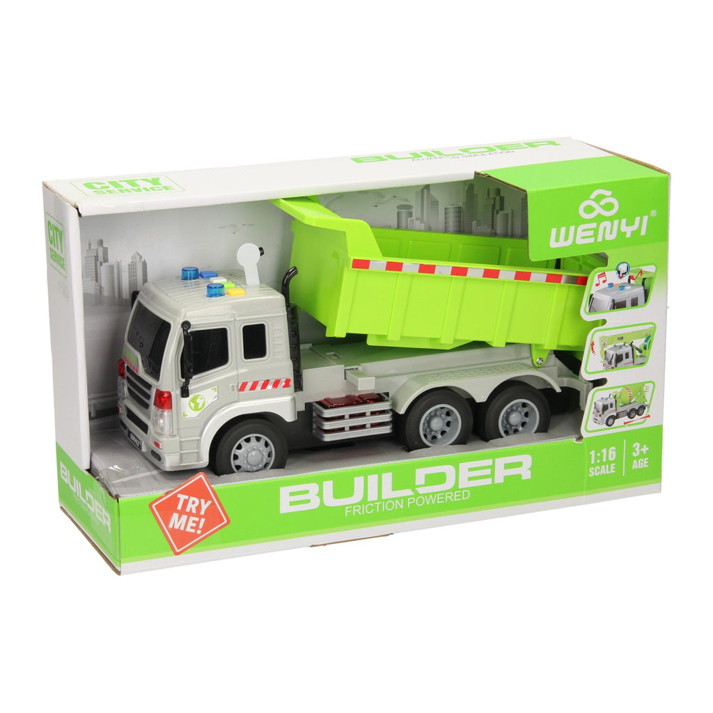 Lobbes speelgoed bv truck met kiepwagen met licht en geluid