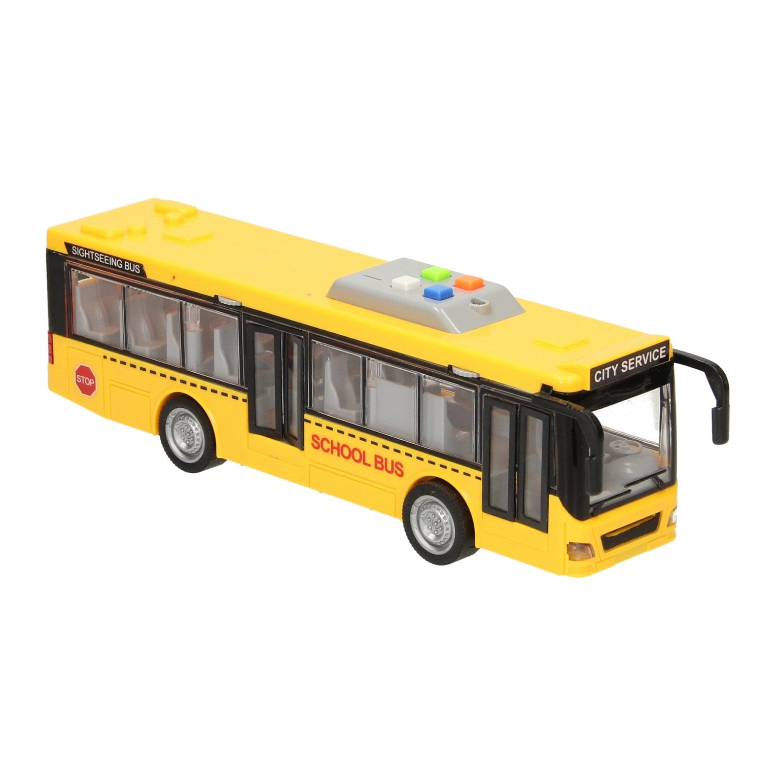 Schulbus mit Licht und Ton 1:16