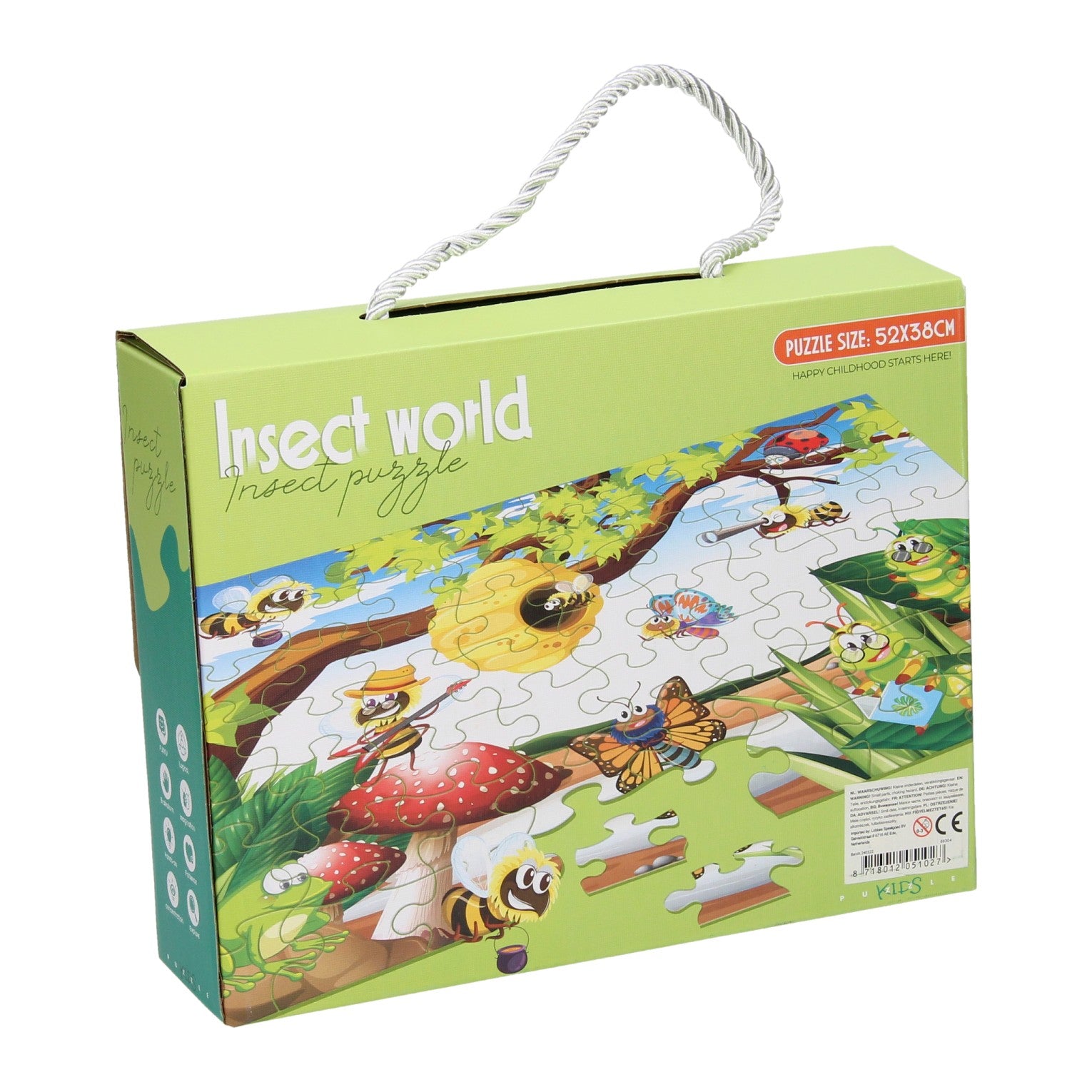 Insekten-Puzzle, 63 Teile.