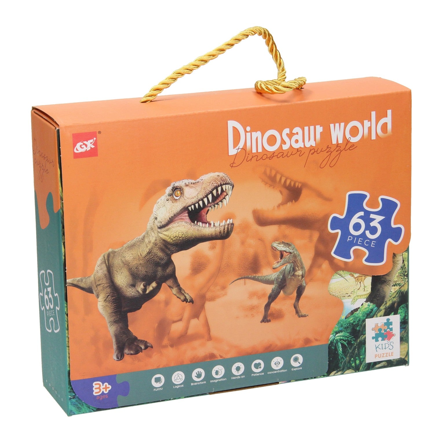 Lobbes speelgoed bv legpuzzel dino wereld, 63st.