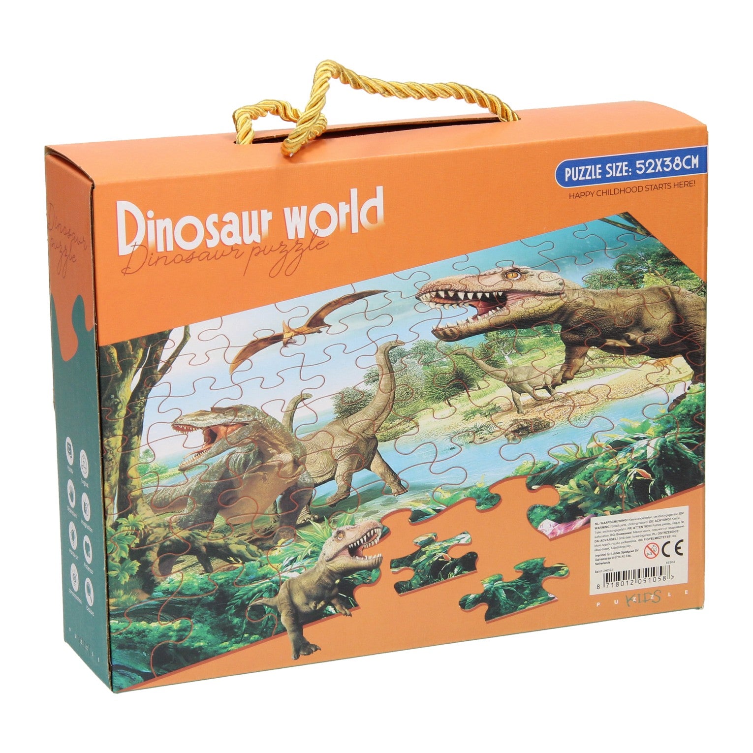 Lobbes speelgoed bv legpuzzel dino wereld, 63st.