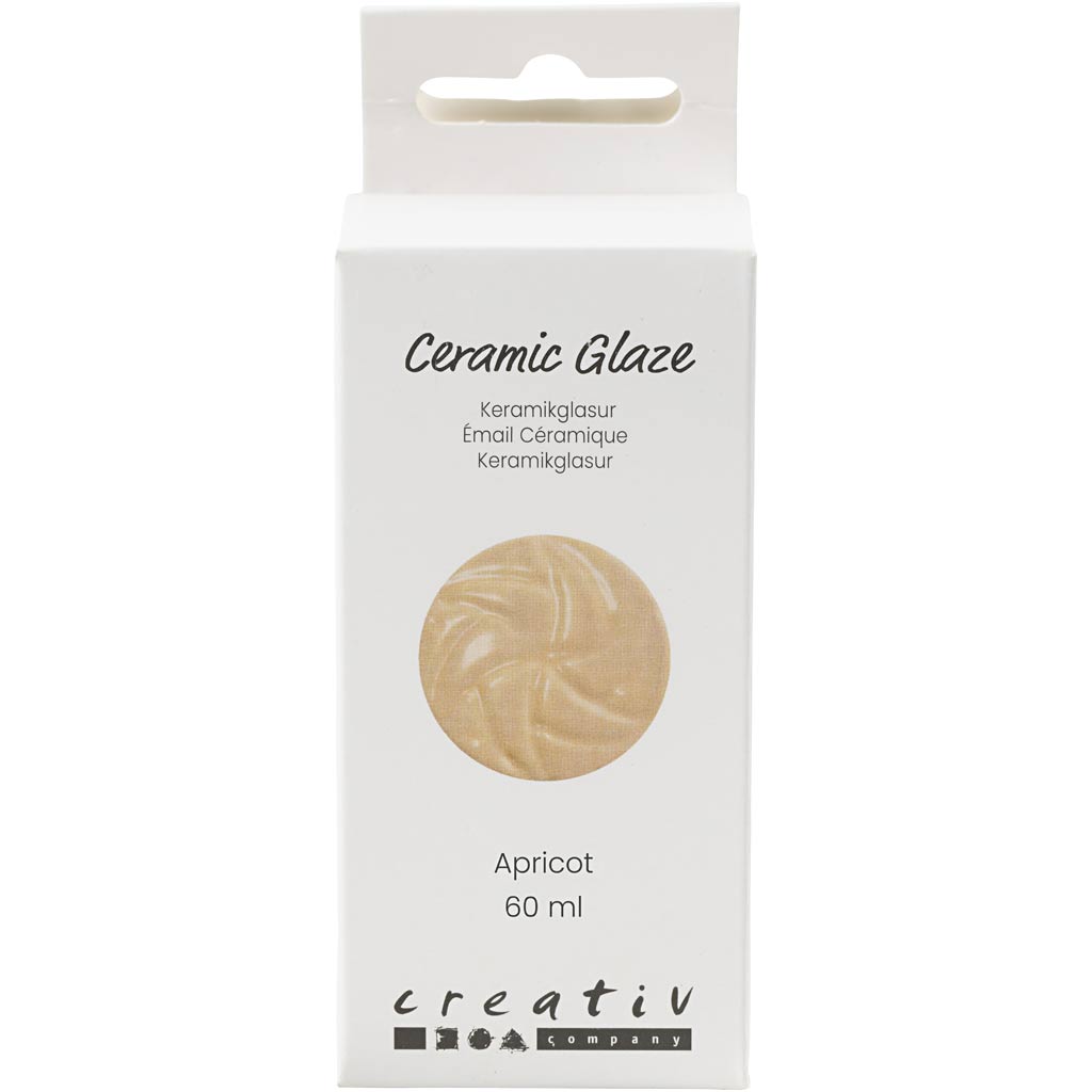 Creativ Company Keramikglasur 984-1101 c opak aprikose - 60 ml