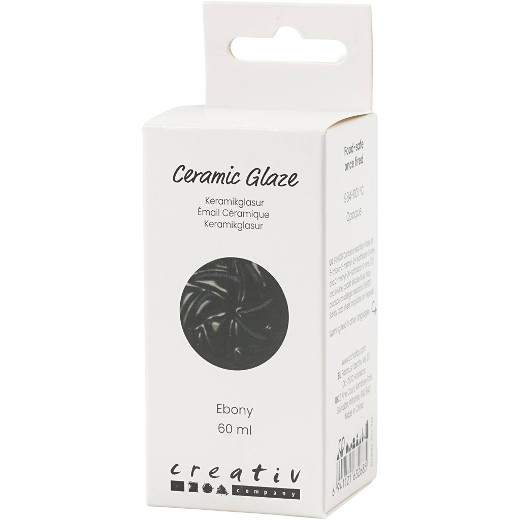 Creativ Company Keramikglasur 984-1101 c opak Ebenholz - 60 ml