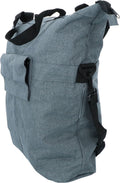 Dresco enkele fietstas grijs – 18 liter – ook als shopper of schoudertas te gebruiken - extra voorvak - spatwaterdicht polyester – twee bevestigingshaken - verstelbare schouderriem - verstevigde bodem - reflecterende accenten - - afmeting 49x45x18cm