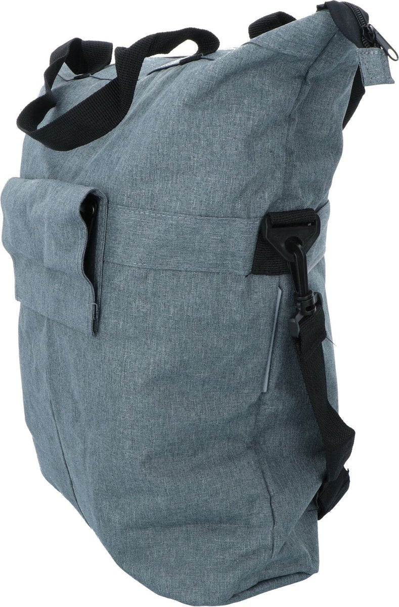 Selbstpackende Tasche und Shopper 18 Liter Grau