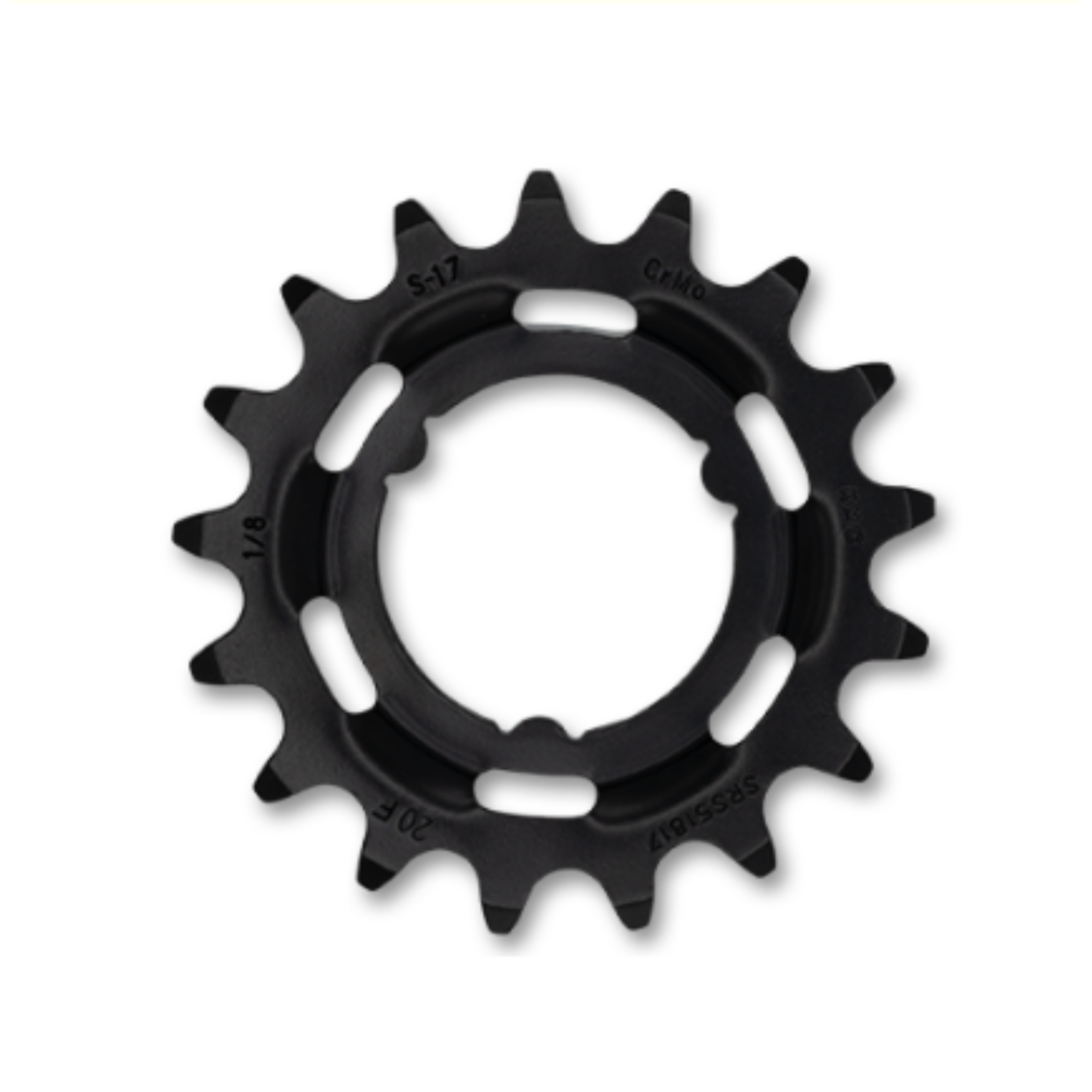KMC-Ritzel für Shimano 17t O-Mo Stahl 1,8 Zoll - schwarz