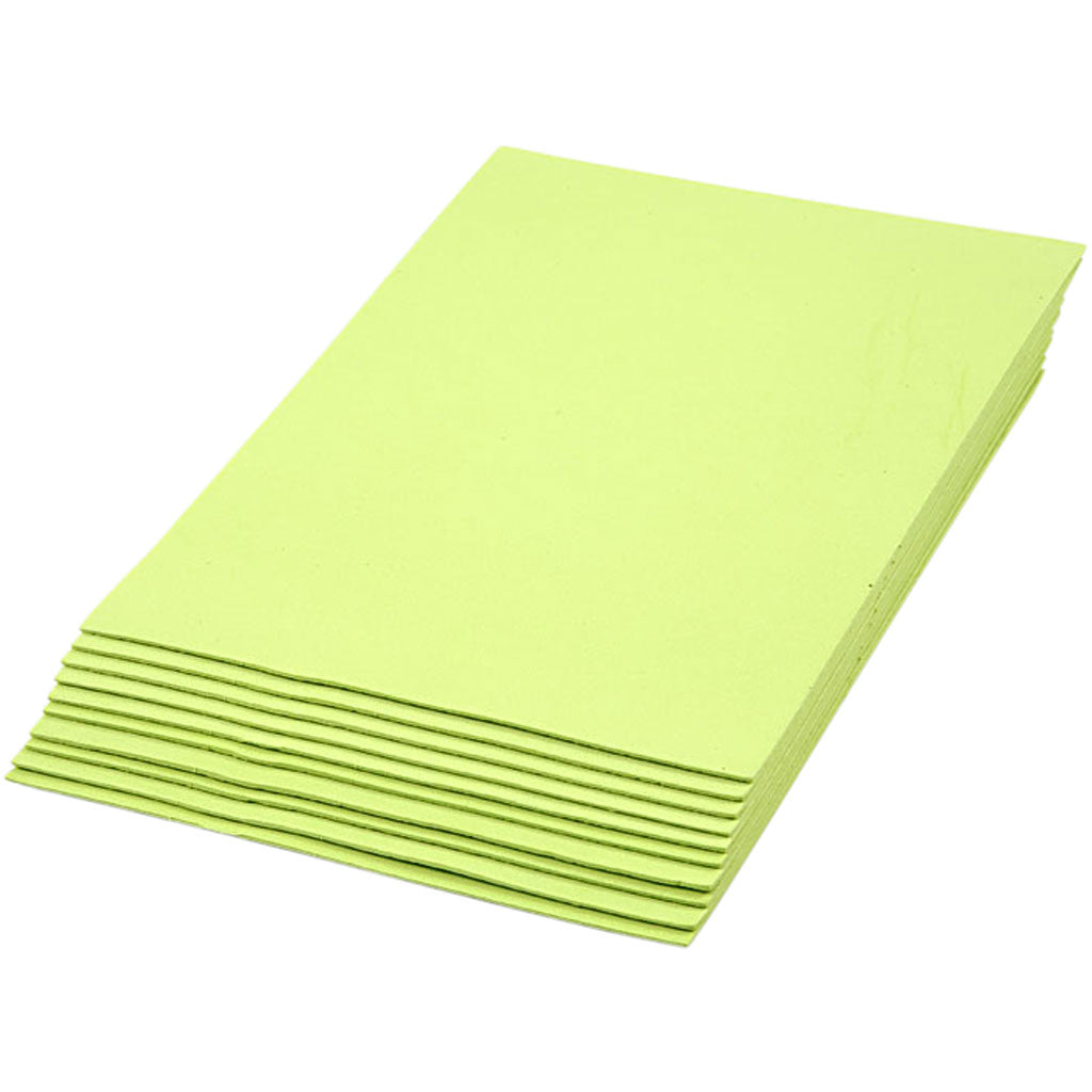 Creativ company https: www.cchobby.nl eva-foam-a4-vel-210x297-mm-dikte-2-mm-lichtgroen-10-vel-1-doos