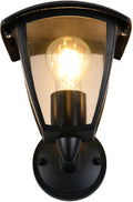 Trio venta - wandlamp - zwart mat - excl. 1x e27 4 w - wandmontage - buitenverlichting - ip44