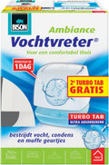 Bison vochtvreter® ambiance 100g, gratis extra tab, luchtontvochtiger, bestrijdt vocht en schimmel in woonruimtes, uniek luchtcirculatiesysteem, wit, ook geschikt voor caravans en campers