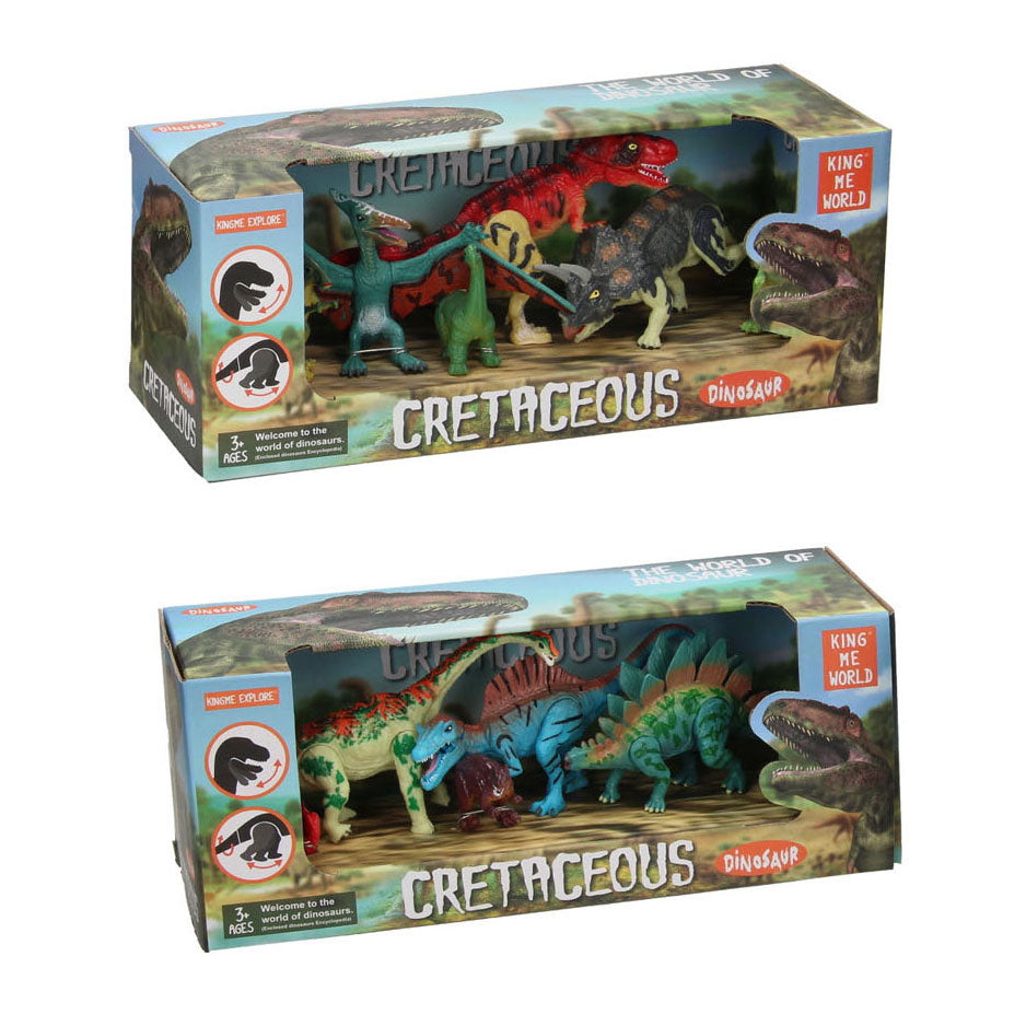 Deluxe Dino-Spielset, 6-teilig.
