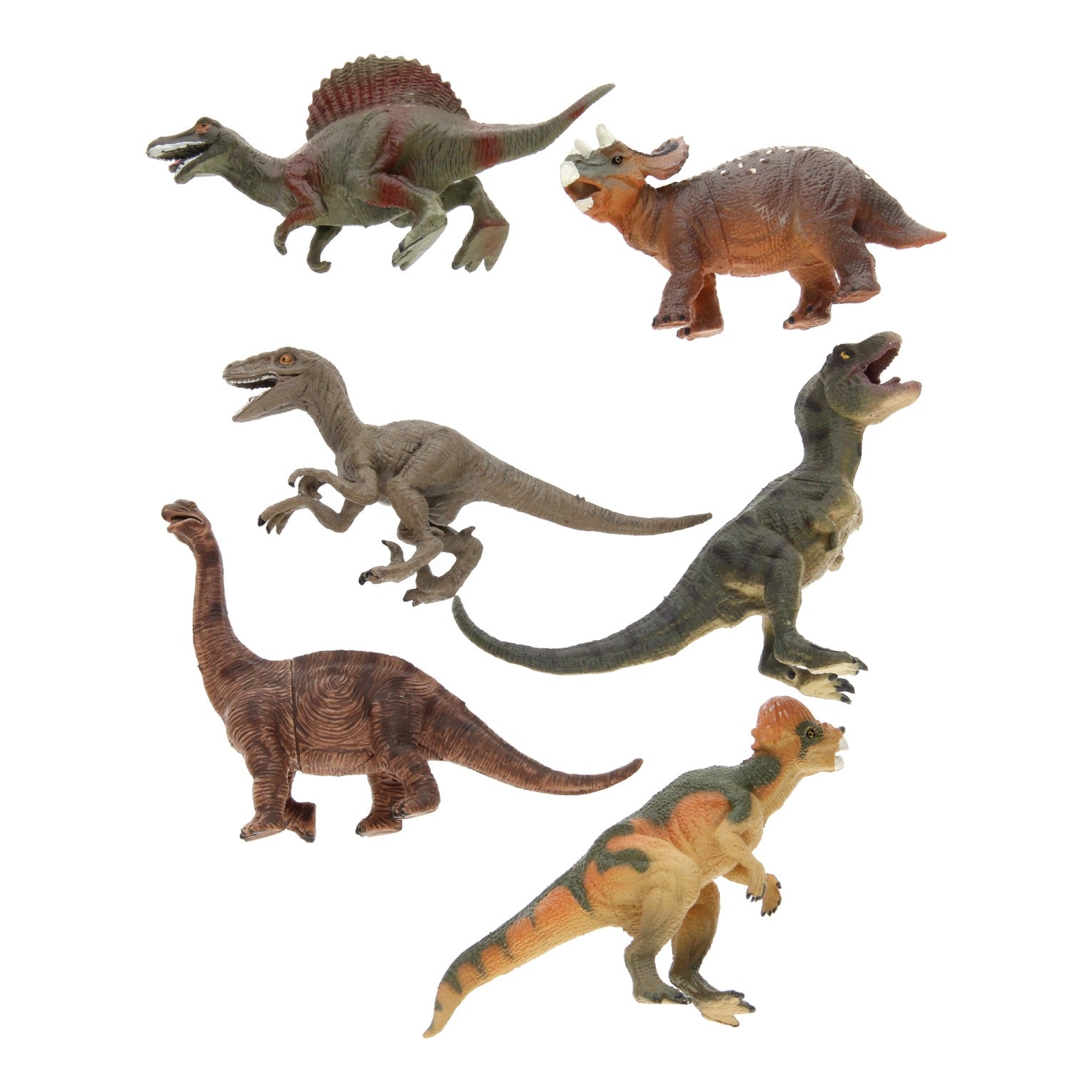 Luxus-Dinosaurier-Spielset, 6-teilig.