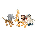 Niedliches Wildtier-Spielset, 6-teilig.