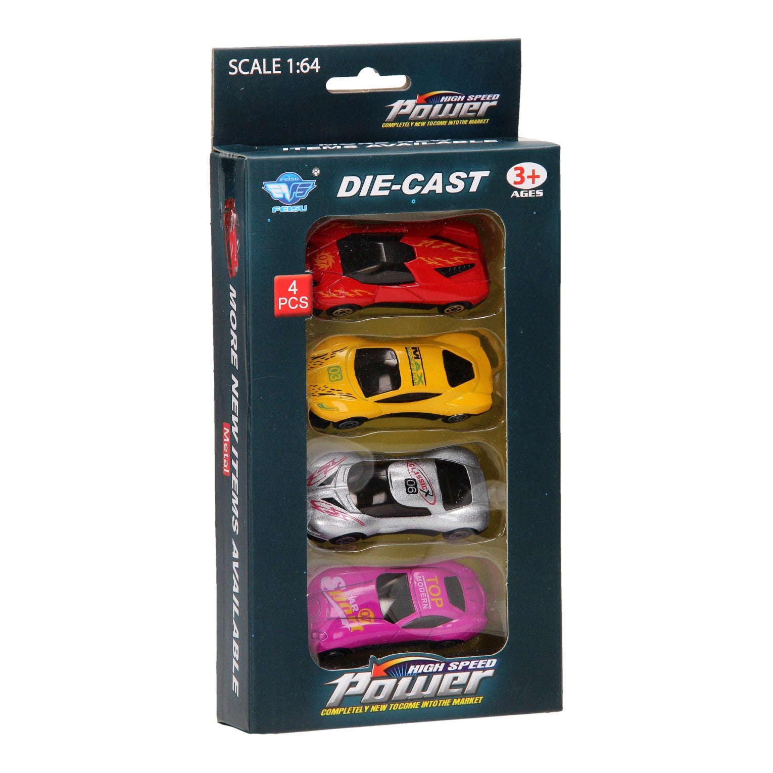 Lobbes luxe autoset, 4st. 1:64