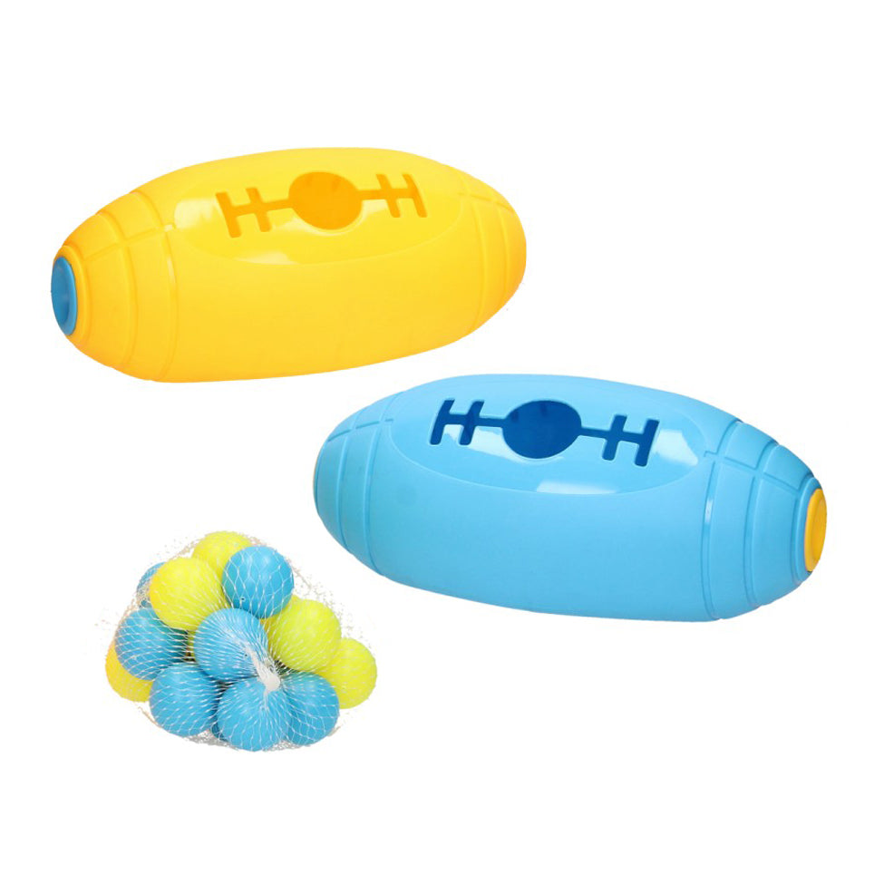 Lobbes 2-in-1-Spiel: Bandgreifender Swingball