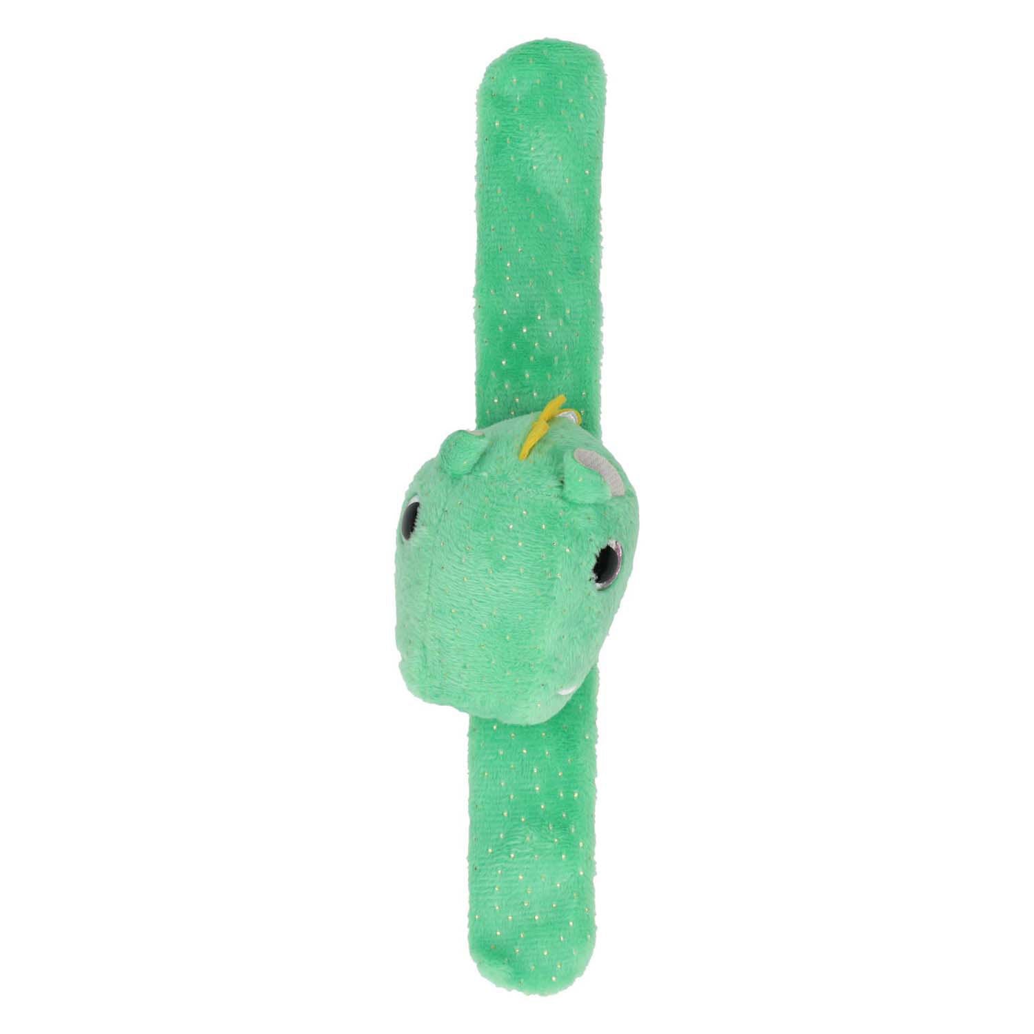 Plüsch-Klapparmband Dino