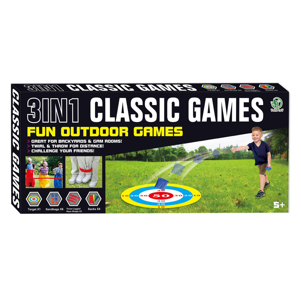 Classic games outdoor 3in1 buitenspellen