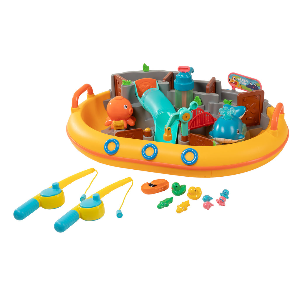 Wasserpark-Set mit 2 Angelruten