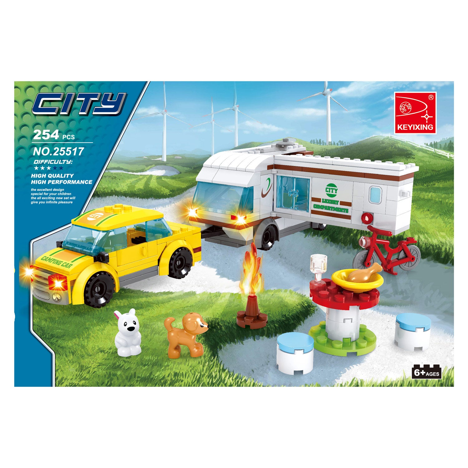 Bausatz Camping-Set - 254 Teile.