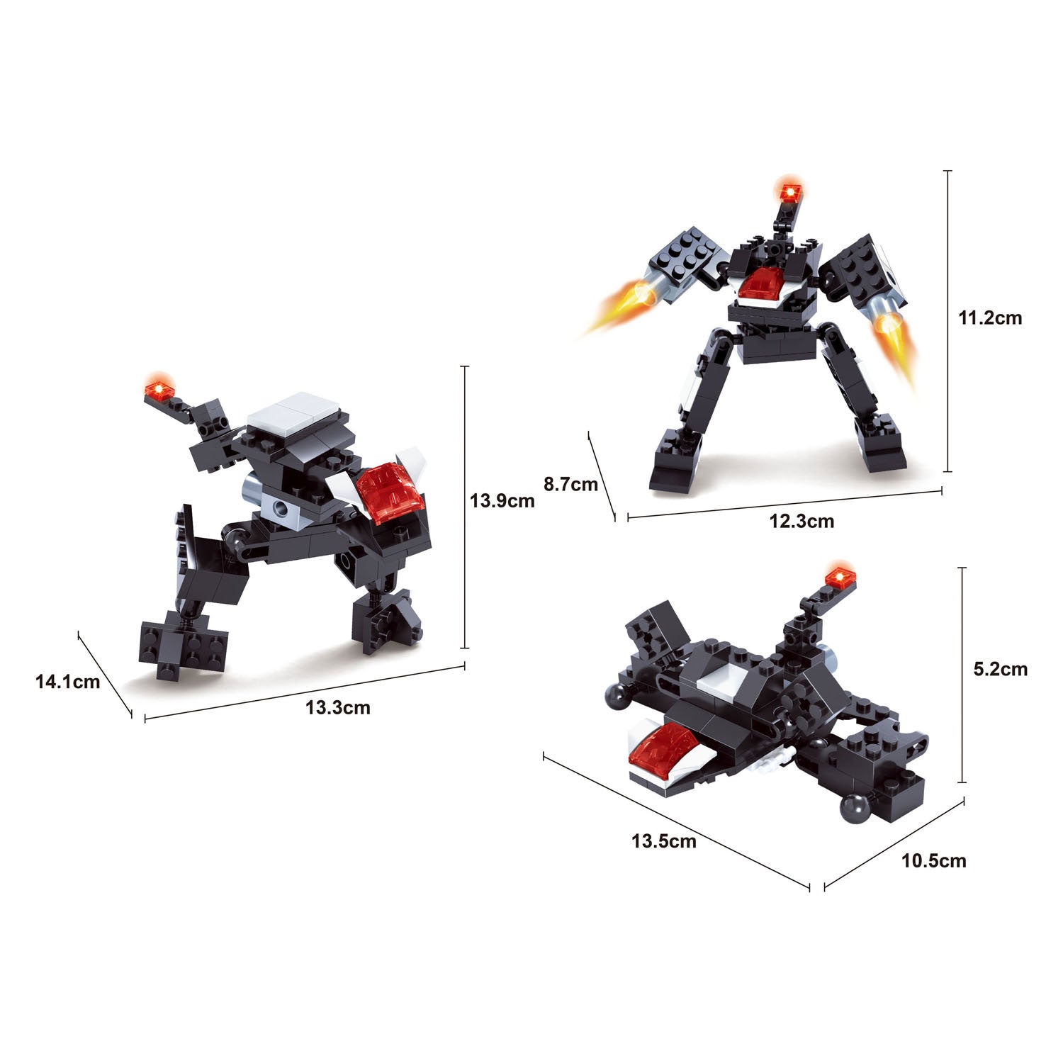 Titans Roboter-Baustein-Konstruktionsset 3-in-1