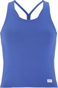 Craft collective cropped singlet w dames sportshirt - blauw