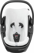 Maxi-cosi zomer autostoelhoes voor coral 360 van biologisch katoen - kinderautostoelhoes - natural white