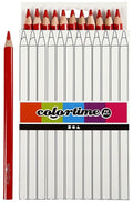 Colortime kleurpotloden, vulling: 5 mm, rood, jumbo, 12 stuks