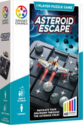 Smartgames asteroid escape - compact schuifpuzzel denkspel - 60 educatieve ruimtevaart uitdagingen - reisspel solospel - vanaf 8 jaar