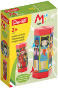 Quercetti Tubo Mix Match Drehpuzzle für Kinder und Berufe