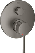 Grohe essence inbouw douchekraan - opbouwdeel - 3 uitgangen - geborsteld hard graphite (mat antraciet)
