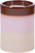 Woood ollo bijzettafel ø 35 cm - keramiek - roze bruin - 44x35x35