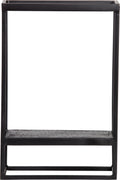 Woood febe tuin wandrek verticaal - metaal - zwart - 60x40x20