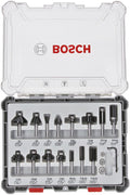 Bosch accessoires 15-delige gemengde freesset - schachtdiameter 6 mm - 2607017471