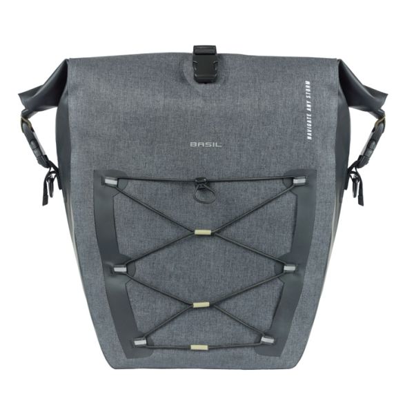 Basil Navigator Storm L MIK 25-31L Einzeltasche, 15 x 27 x 41 cm, Schwarz