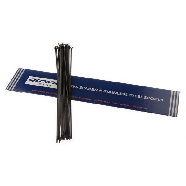 Speichen 250-14 Alpina ø2.00mm FG2.3 LDR Edelstahl - schwarz (36 Stück)