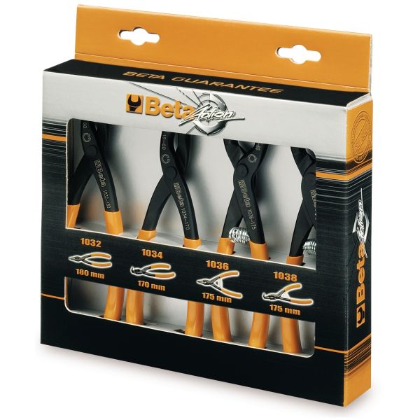 Beta Tools 1031 S4 4-teiliges Sicherungsringzangen-Set