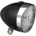 Edge koplamp retro 3 x led - met batterijen- zwart chroom (werkplaatsverpakking)