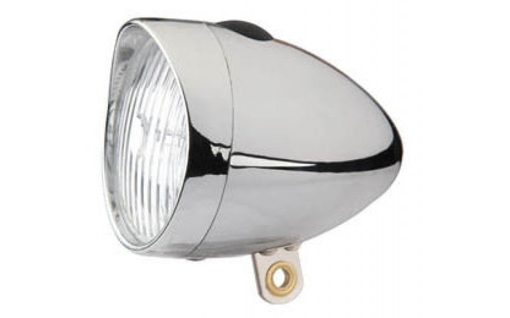Edge koplamp retro 3 led aan uit - incl. batterijen - chroom (werkplaatsverpakking)