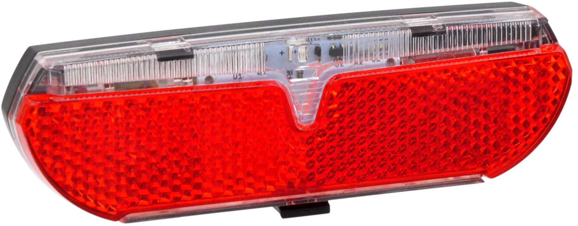 Edge Dragerachterlicht City Slimline-2 80mm StVZO keurmerk incl. batterijen